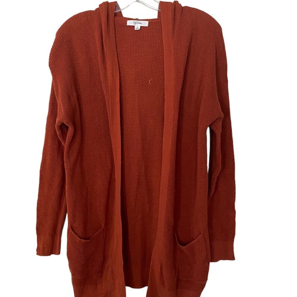 Peyton Primrose Open Cardigan Hooded Sweater